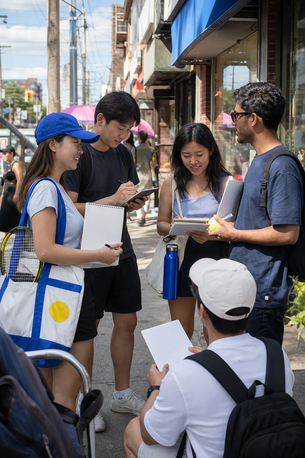 A bright Queens local-life scene connected to Amir Hassan News Style Journalism Workshops Near US Open Queens.