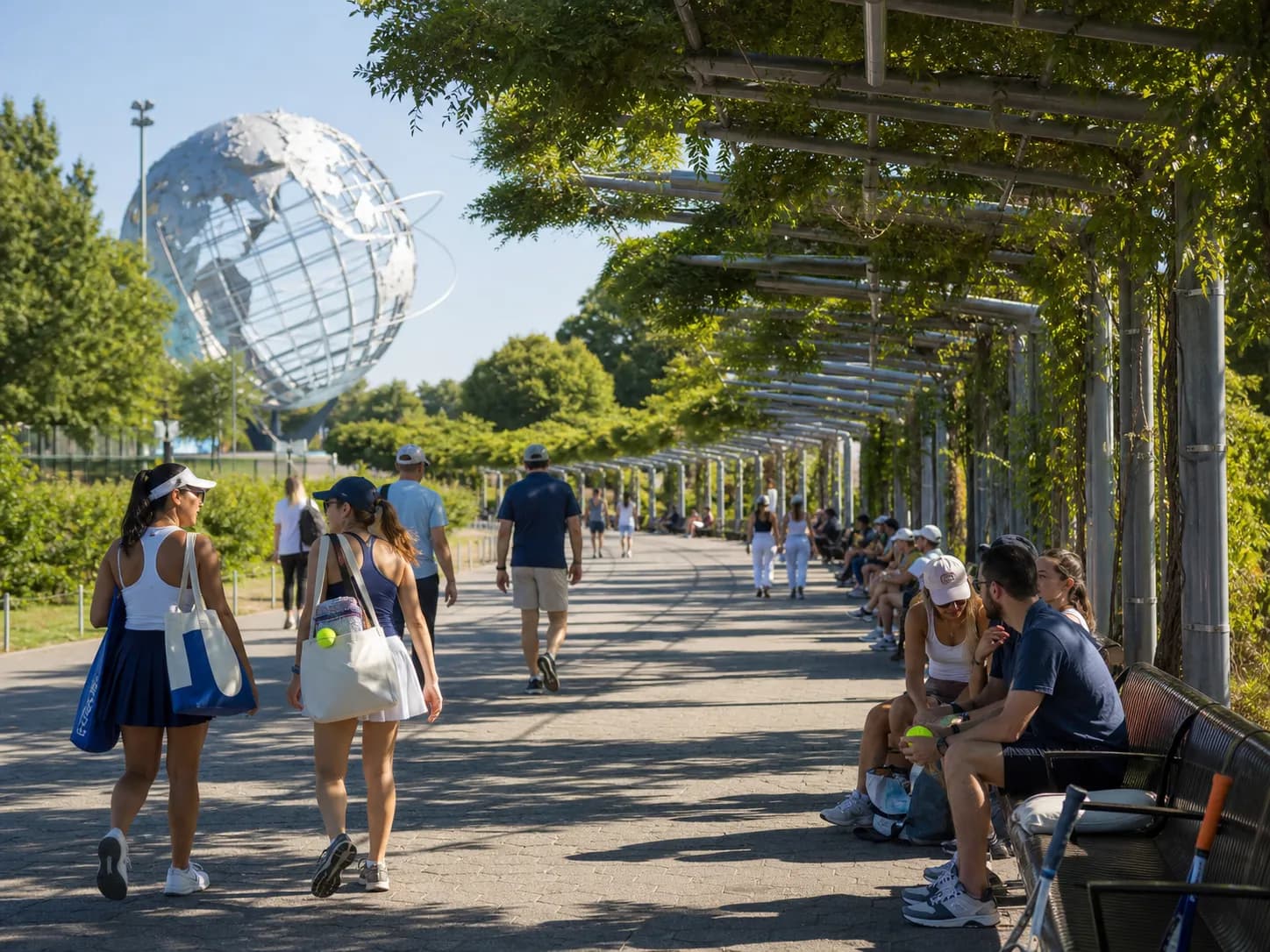 A bright Queens local-life scene connected to Houston Astros Outfielder Taylor Trammell Fans Shade Routes US Open.