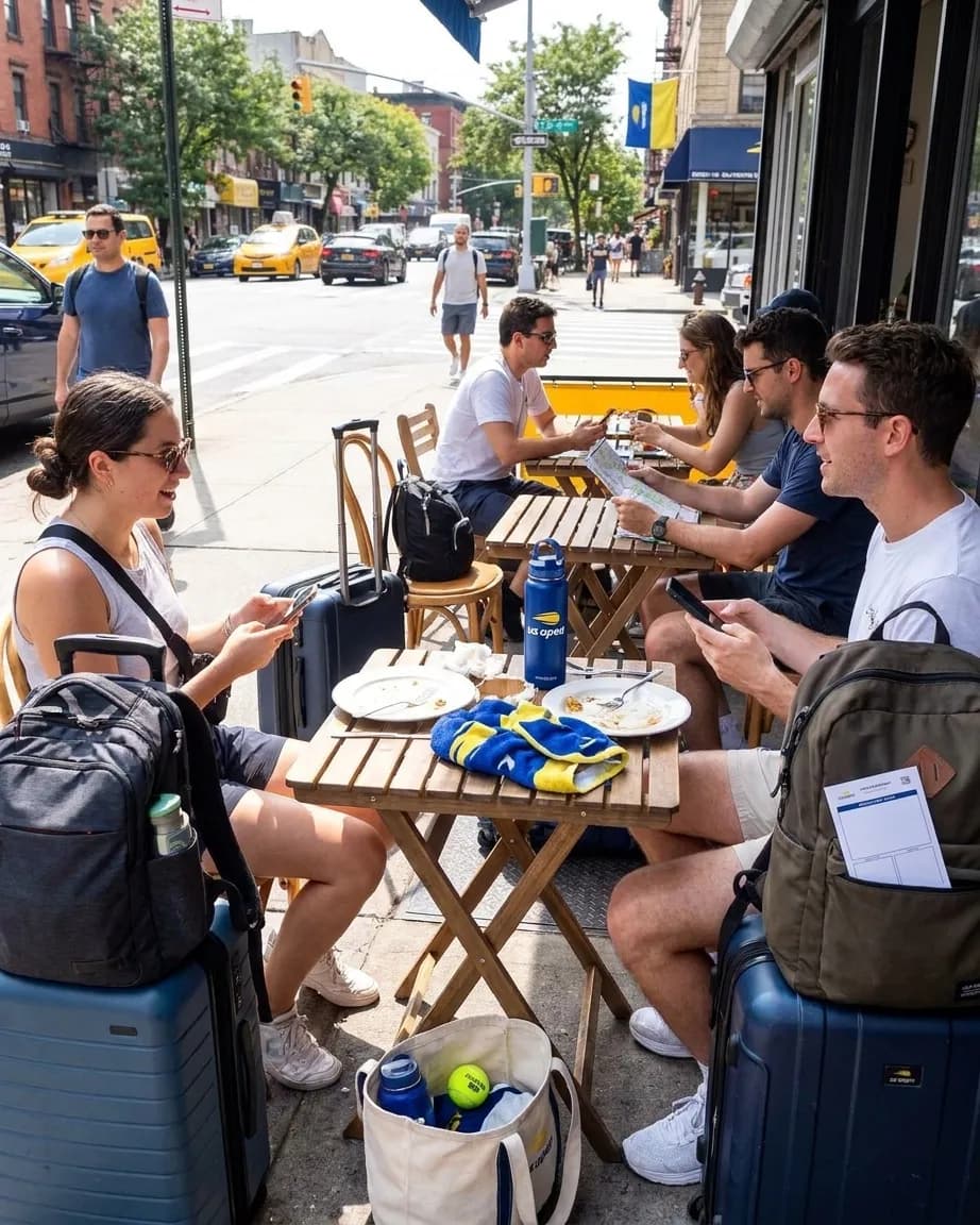 Bright Queens local-life detail for JFK Flight Cancellations Backup Hotels For US Open 2026.