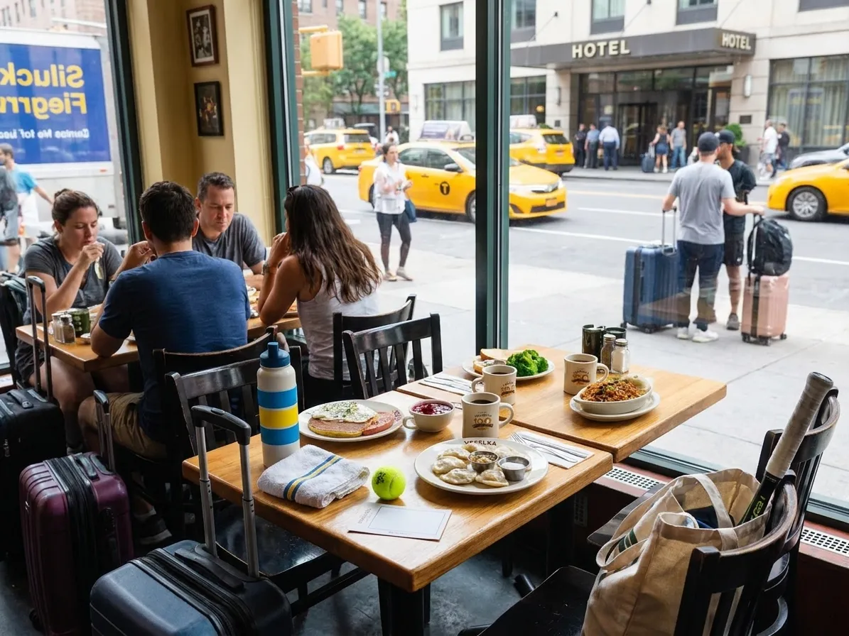 Bright Queens local-life detail for JFK Flight Cancellations Backup Hotels For US Open 2026.