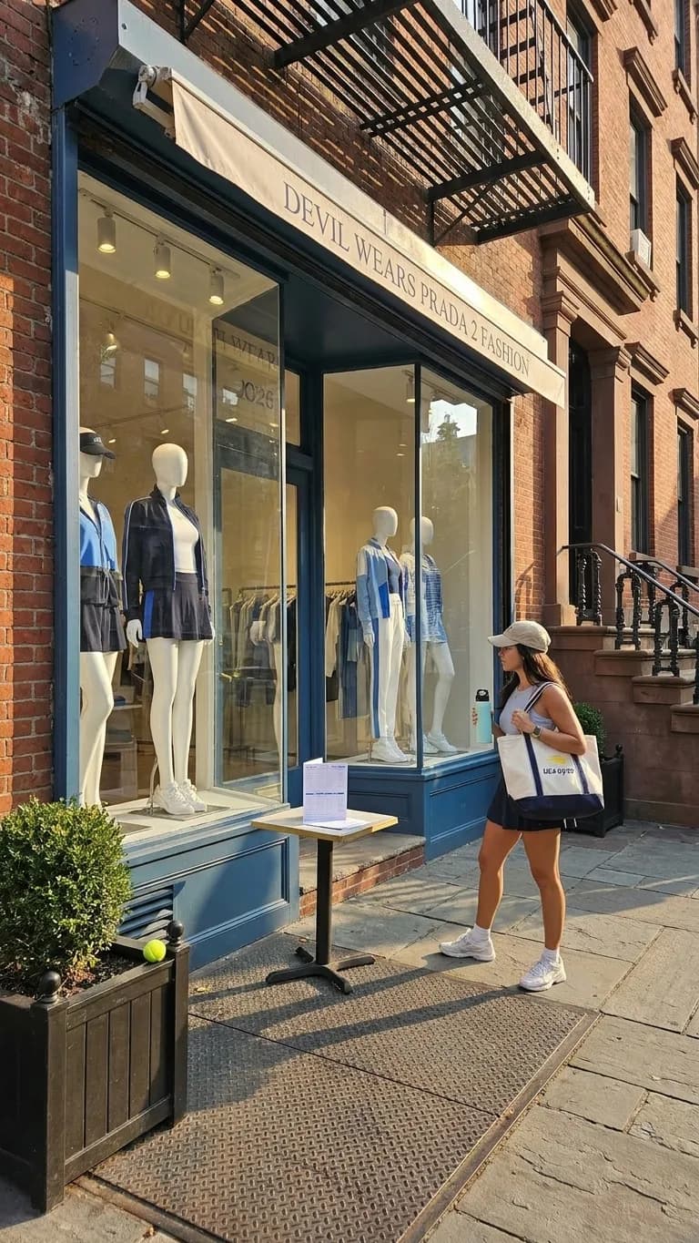 A bright Queens local-life scene connected to Devil Wears Prada 2 Fashion: NYC Boutique Shopping Near Open.