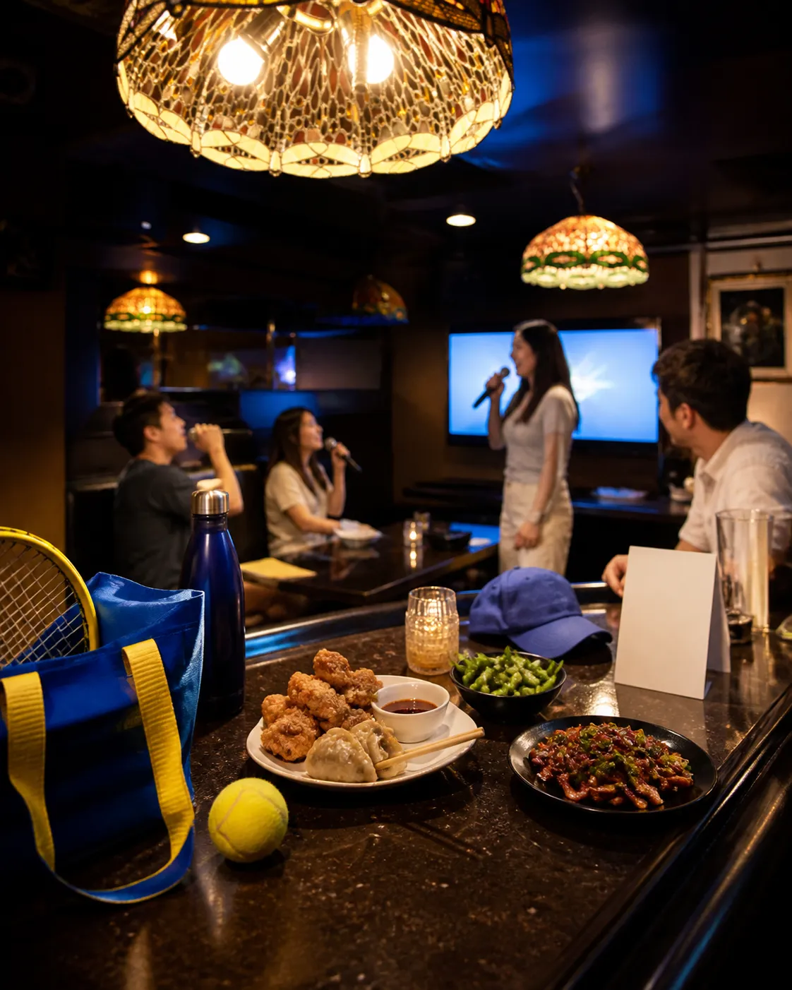 Bright New York local-life cover for Olivia Rodrigo Fans Karaoke Rooms Near Queens US Open Venue.