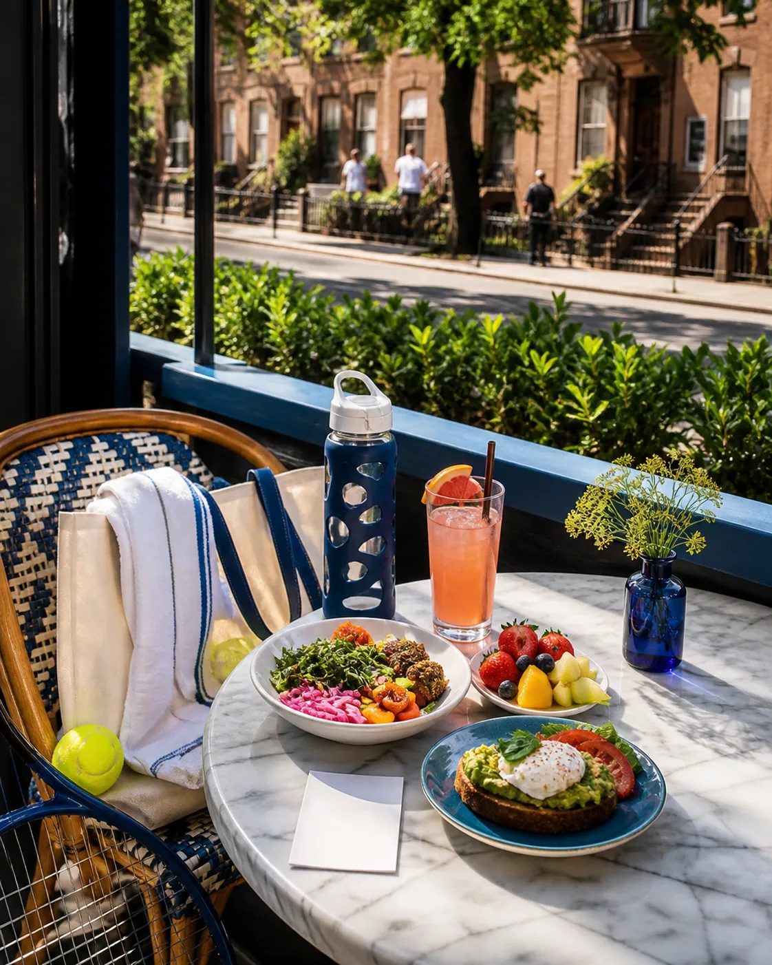Bright Queens local-life detail for Farmers Almanac Winter Weather Plan For US Open 2026 Mocktail Table Qualifying Week.
