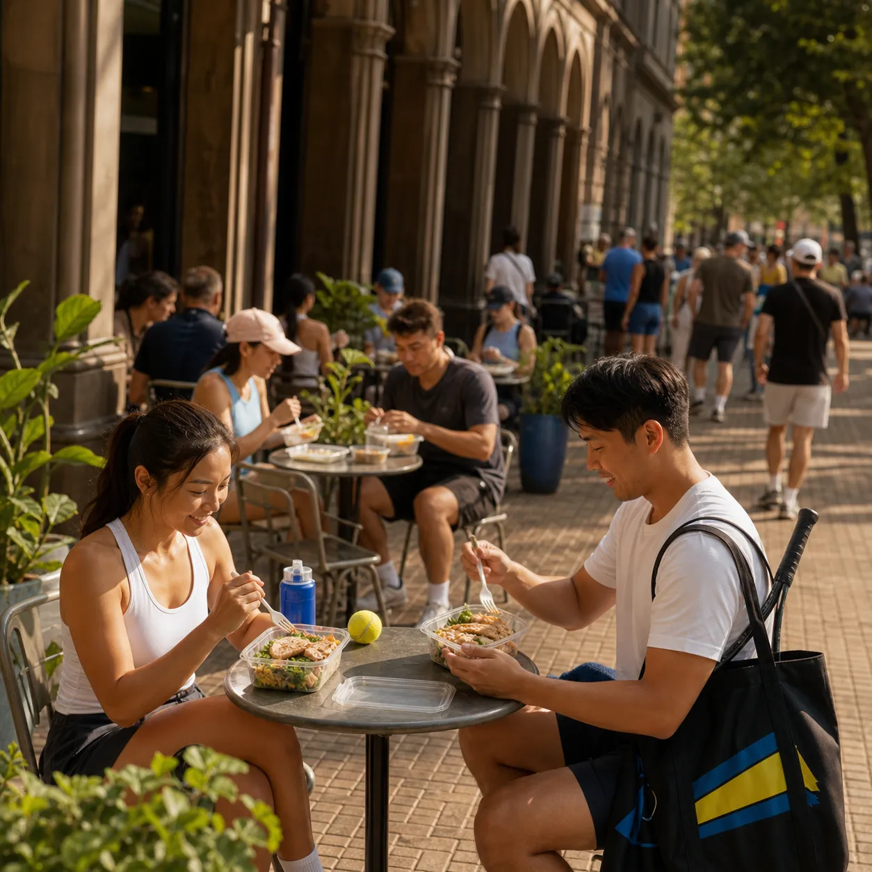 A bright Queens local-life scene connected to Angel Genao Guardians Fans Recovery Meals Near US Open Queens.