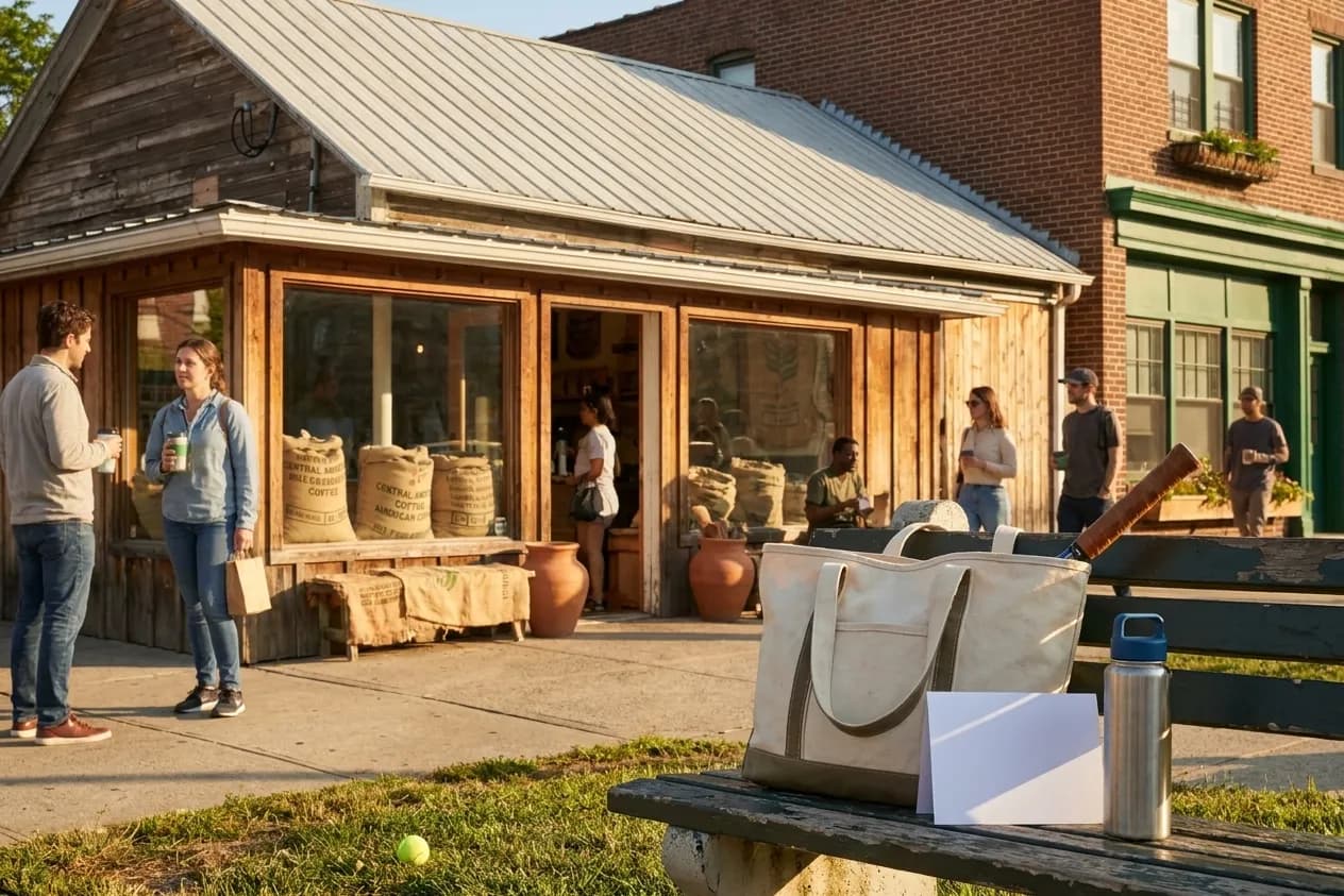 A bright Queens local-life scene connected to Guatemala Coffee Roasters Near 2026 US Open Queens Venue.