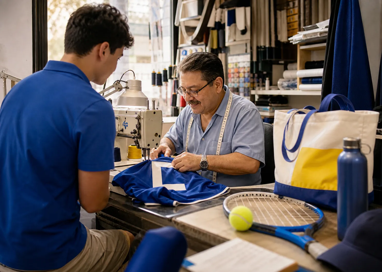 A bright Queens local-life scene connected to PSG Soccer Jersey Tailoring Services Near Queens US Open.