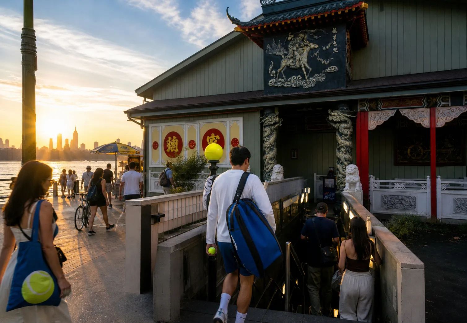 Bright New York local-life cover for Jason Arday Near US Open 2026: Waterfront Sunset Detours Before Tennis.