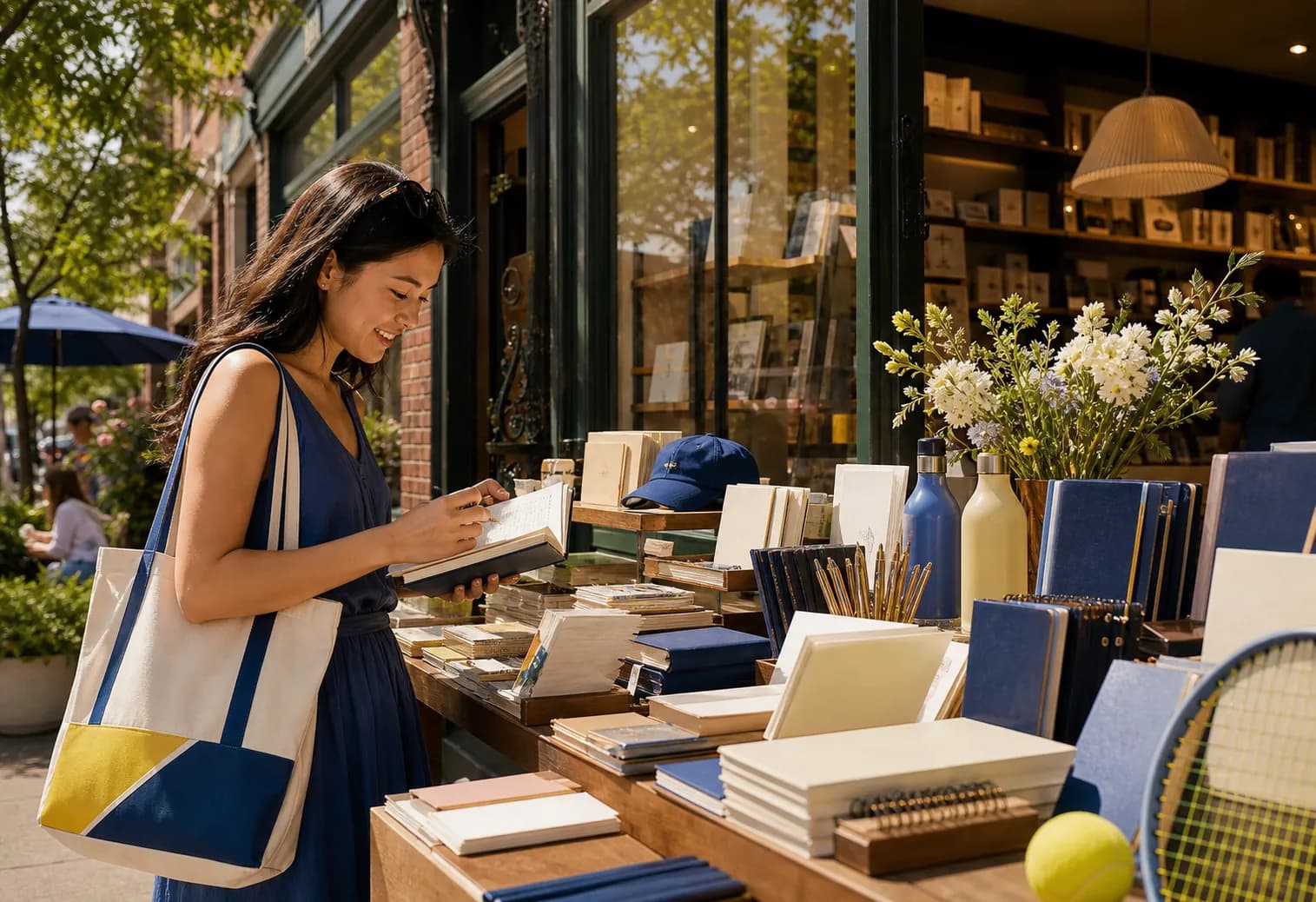 Bright New York local-life cover for Anamaria Goltes Style Stationery Boutiques Near 2026 US Open Queens.