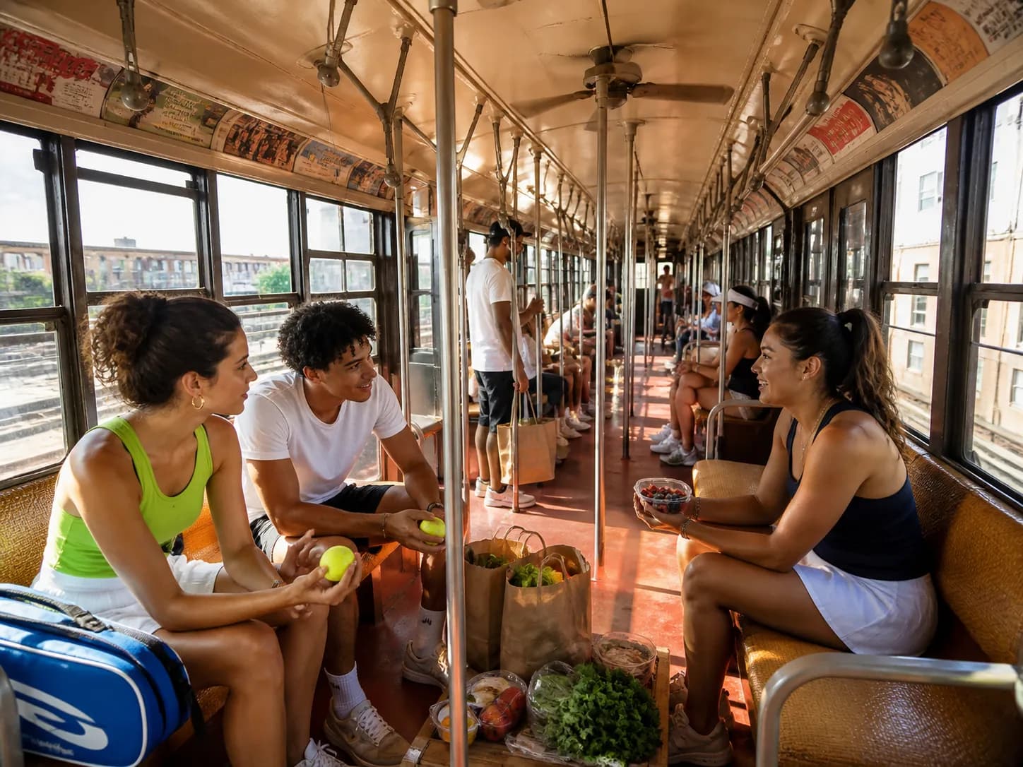 A bright Queens local-life scene connected to Kyler Murray Near US Open 2026: Budget Grocery Picnic Planning In Queens.