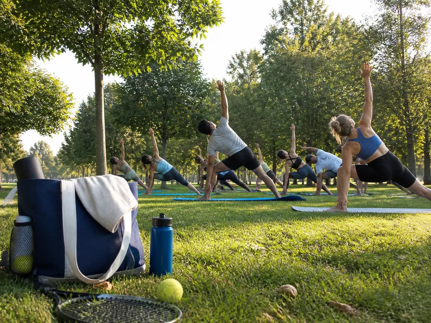 A bright Queens local-life scene connected to Tigres Real Salt Lake Soccer Fans Sunrise Yoga Near US Open.