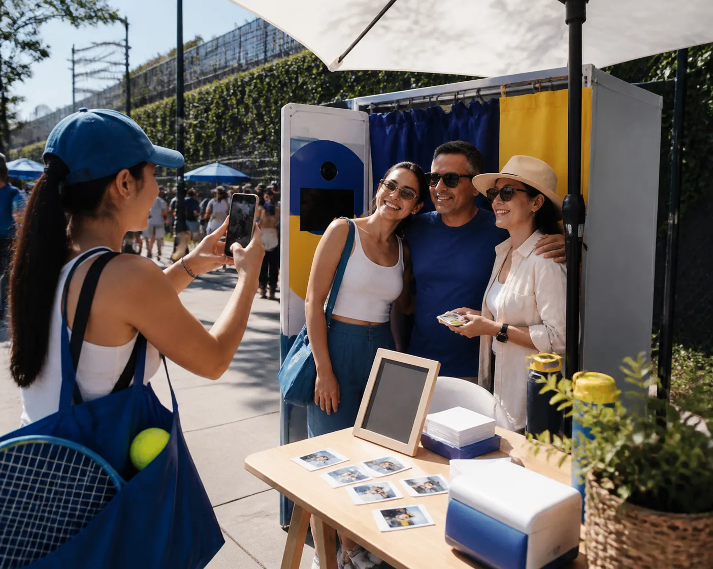 A bright Queens local-life scene connected to Heliot Ramos Baseball Fans Photo Booth Rentals Near US Open.
