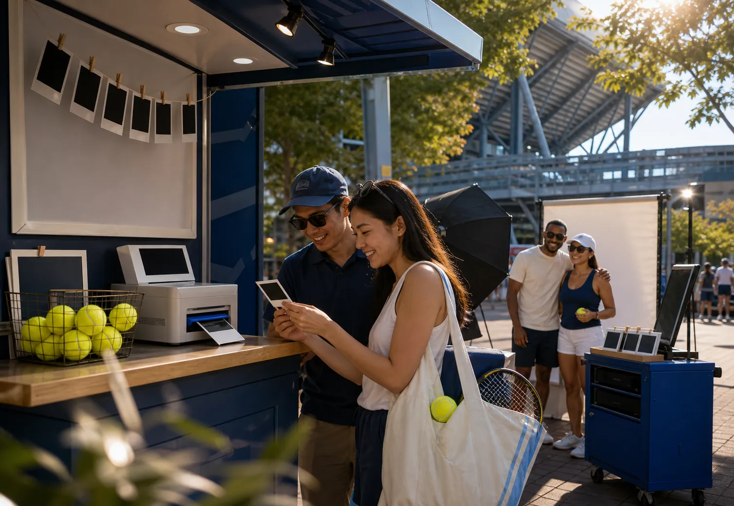 Bright New York local-life cover for Heliot Ramos Baseball Fans Photo Booth Rentals Near US Open.