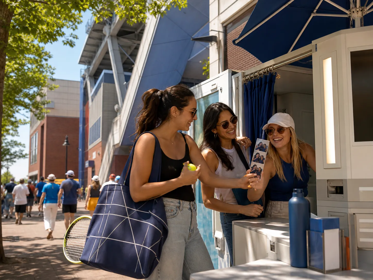 A bright Queens local-life scene connected to Heliot Ramos Baseball Fans Photo Booth Rentals Near US Open.