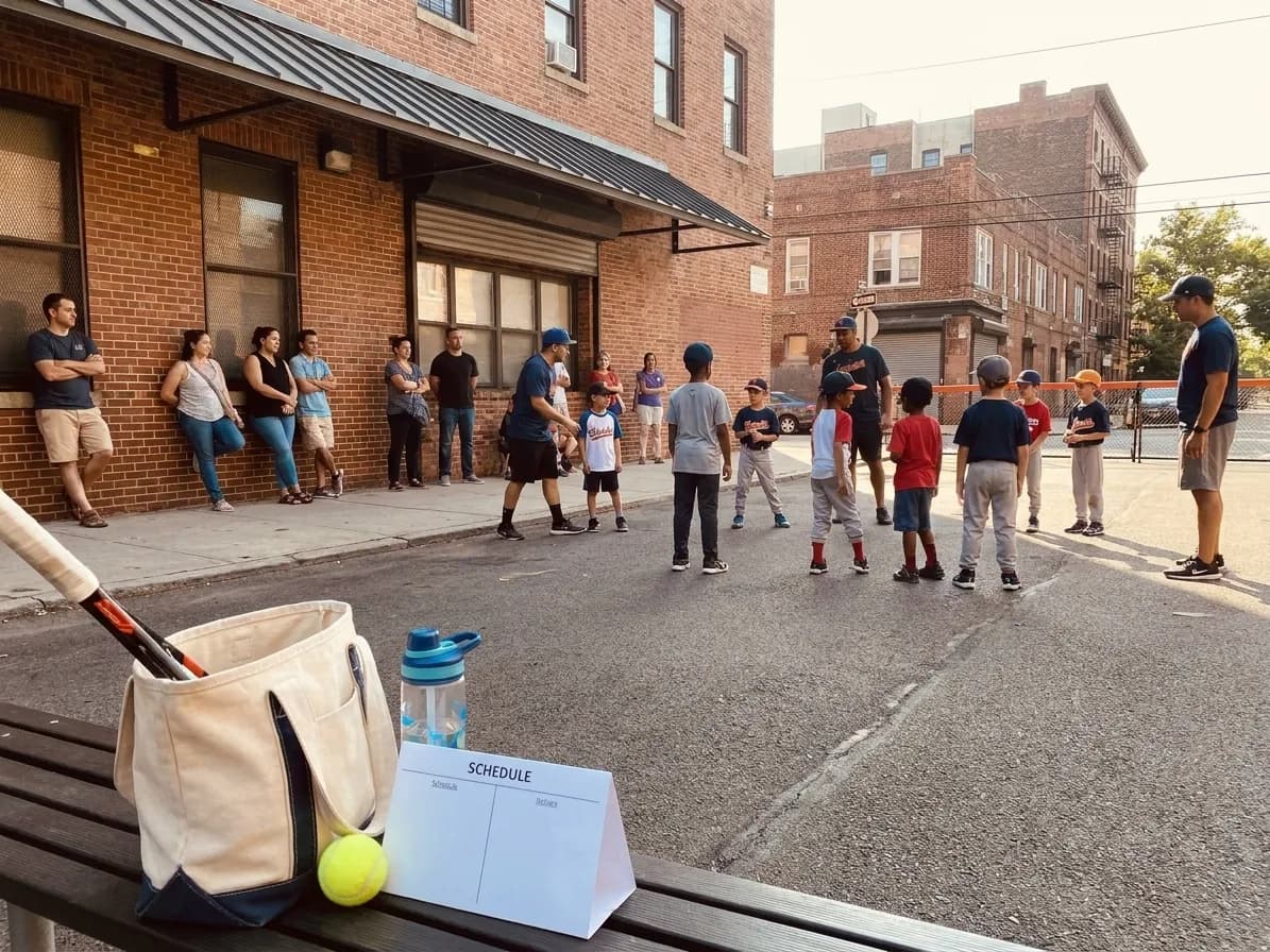 A bright Queens local-life scene connected to Max Clark Tigers Prospect: Queens Youth Baseball Clinics US Open.