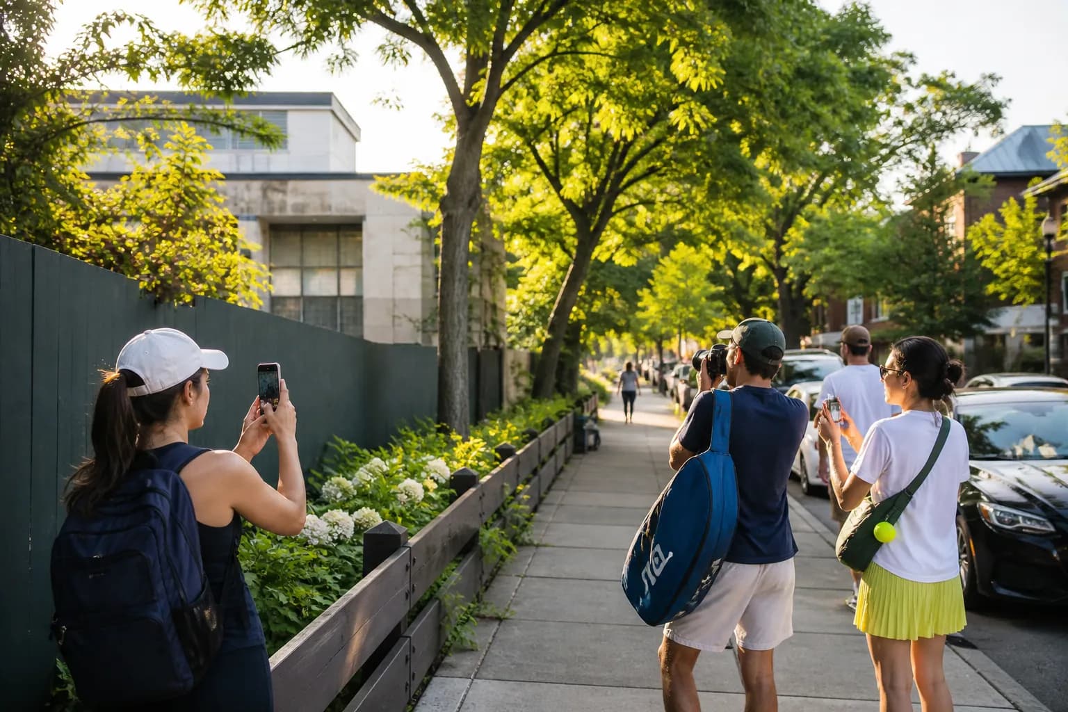 A bright Queens local-life scene connected to Clancy Trial Today Near US Open 2026: Neighborhood Photo Walks Beyond Stadium Gates.