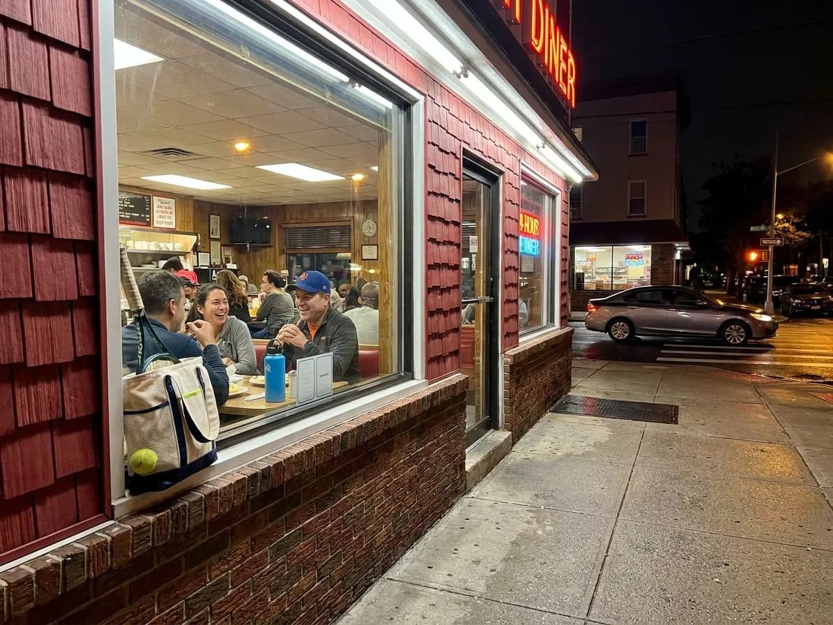 A bright Queens local-life scene connected to Brooks Raley Mets Fans: Queens Late Night Diners US Open.