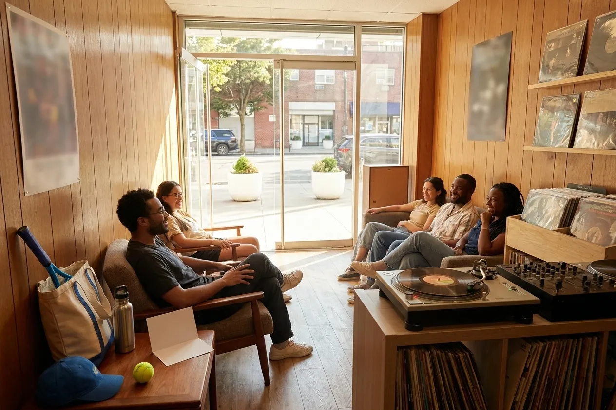 A bright Queens local-life scene connected to Jelly Roll Country Music Record Shops Near US Open.