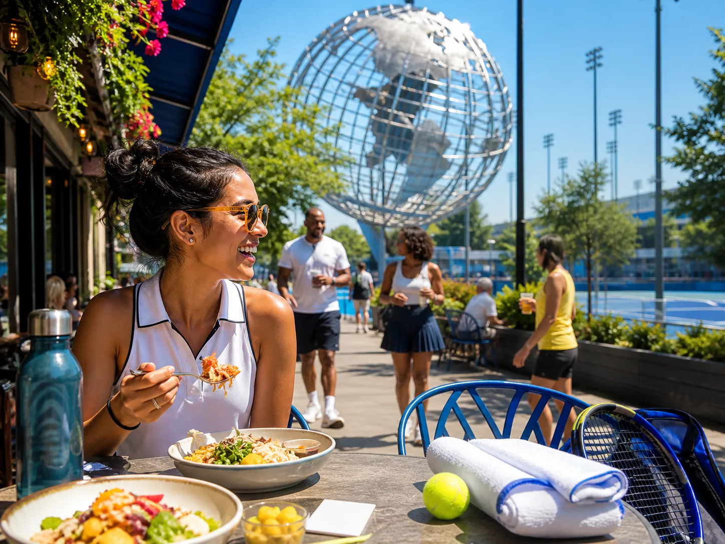 Bright Queens local-life detail for Accuweather Field Notes For US Open 2026 Food Crawl Queens.