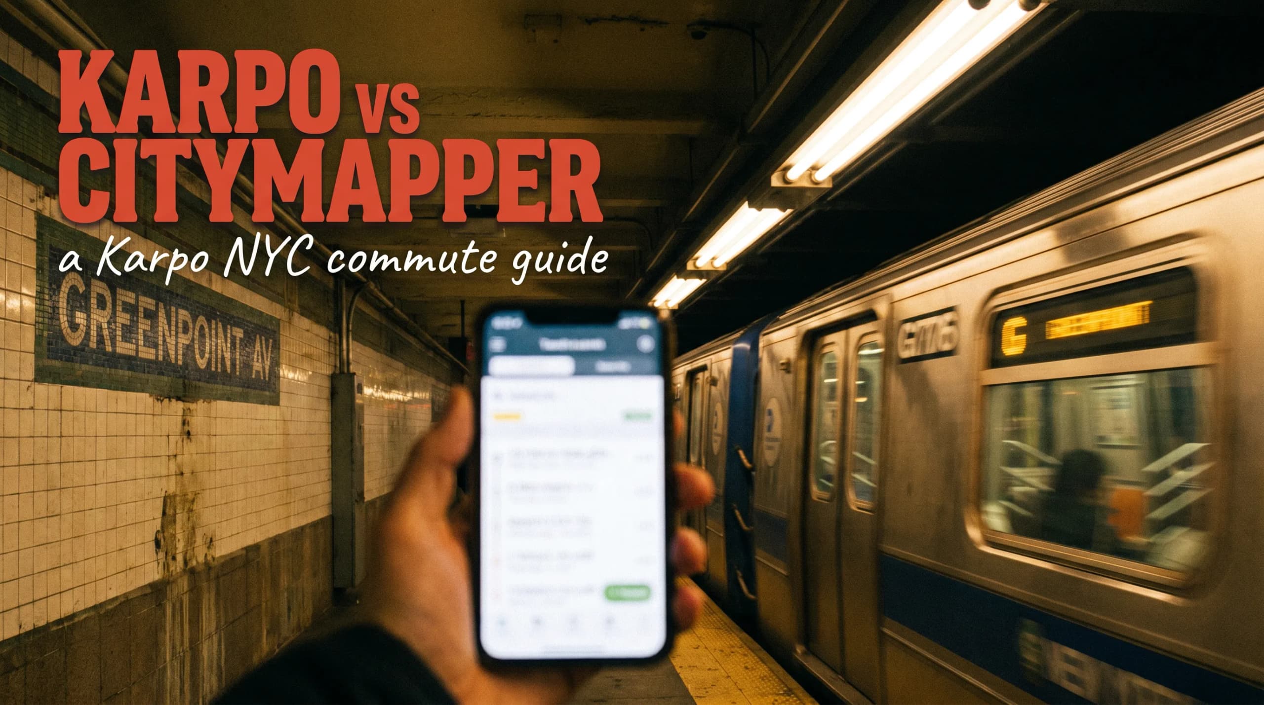 Karpo vs Citymapper: The Fastest Route vs Knowing Where to Get Off in Greenpoint