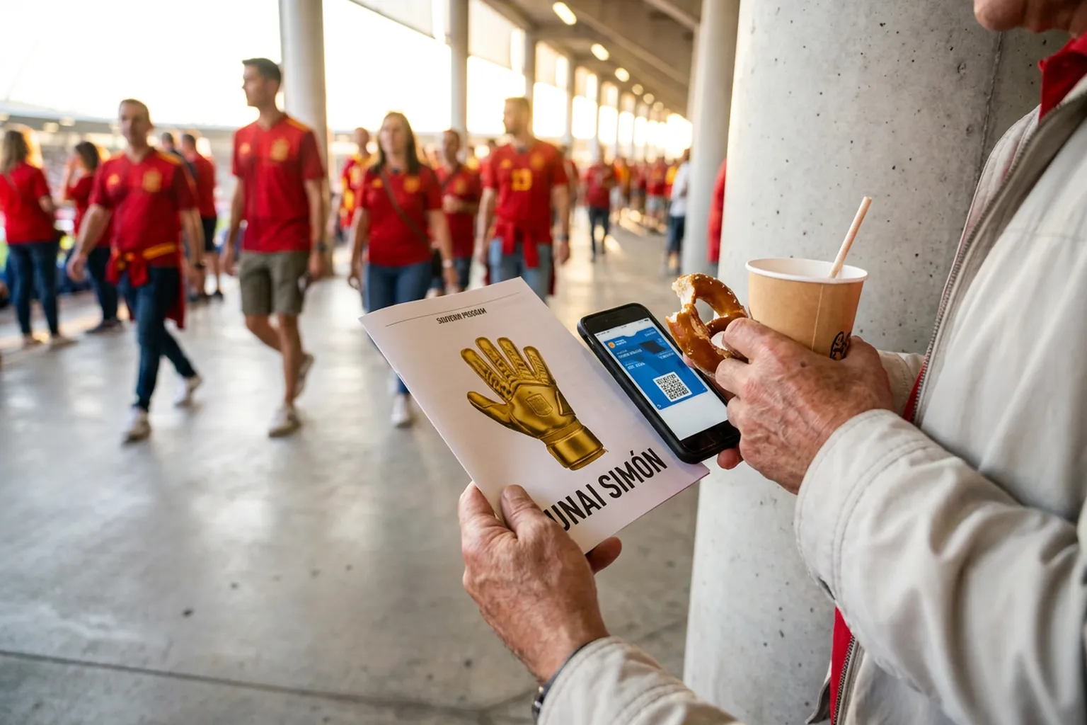 A bright practical scene for unai simón won golden glove after spain’s final shutout.