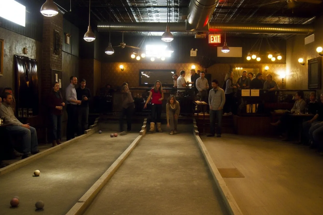 Cover scene for Union Hall Bocce Night: A Park Slope Group Plan When Talking Still Matters