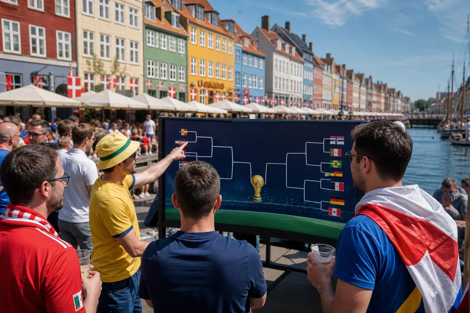 World Cup supporters navigating Atlanta · Miami · New York during match day.
