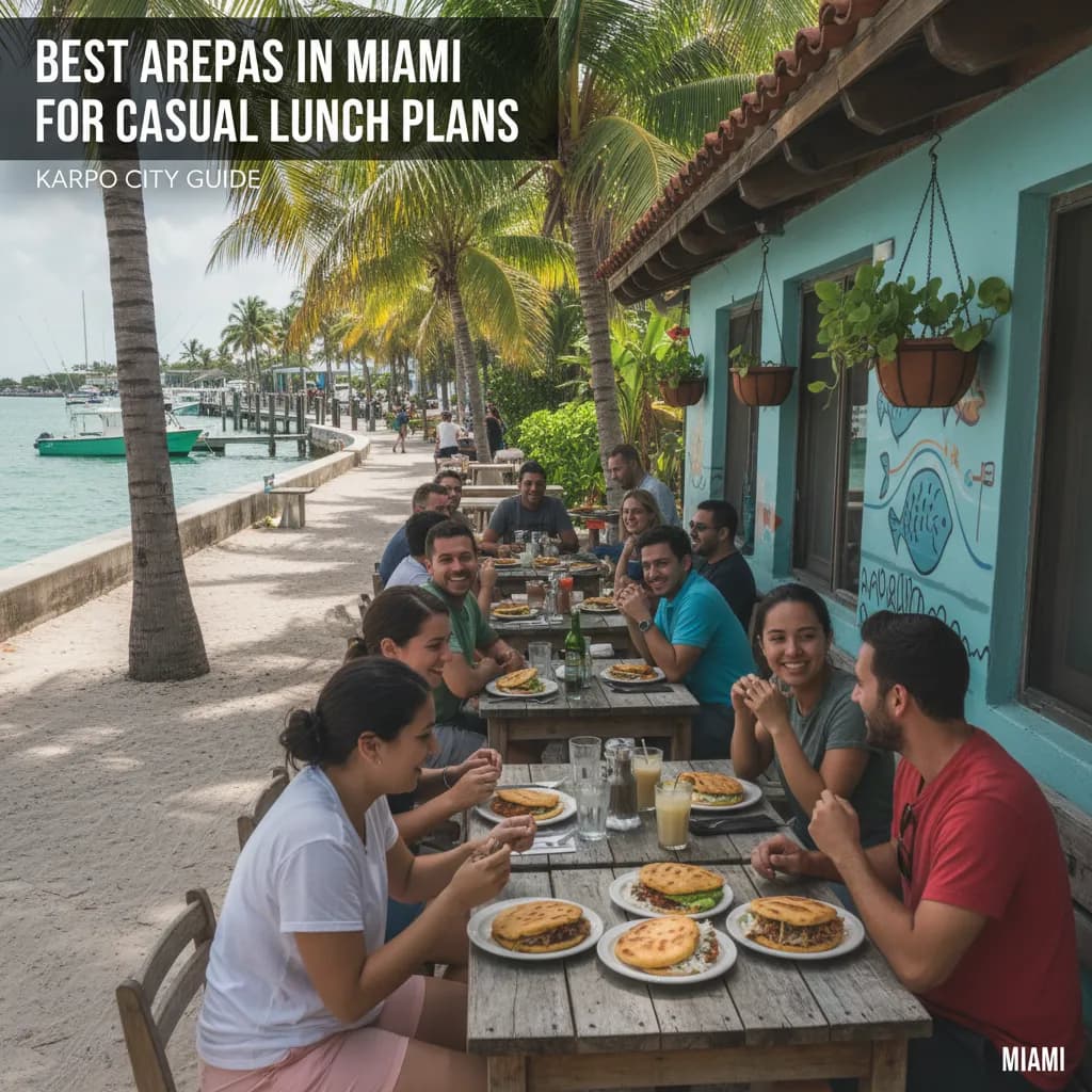 Editorial scene for Best Arepas In Miami For Casual Lunch Plans in Miami.