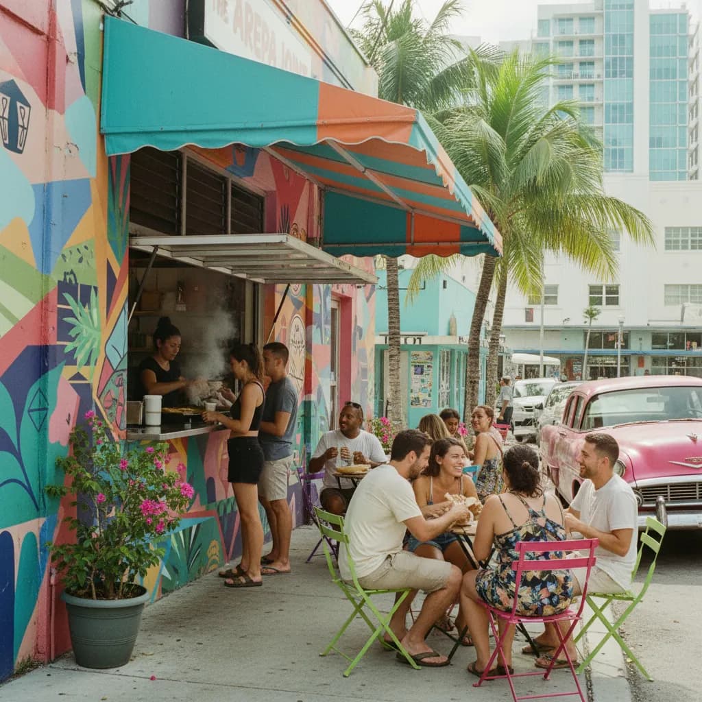 Local route detail for Best Arepas In Miami For Casual Lunch Plans in Miami.