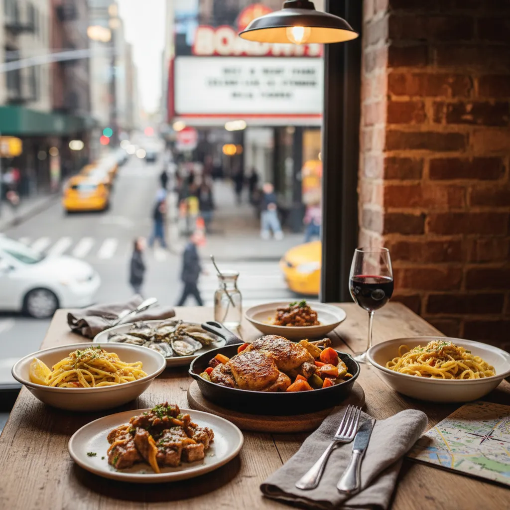 Cover image for Best Broadway Dinner Plans Without Tourist Traps in NYC.