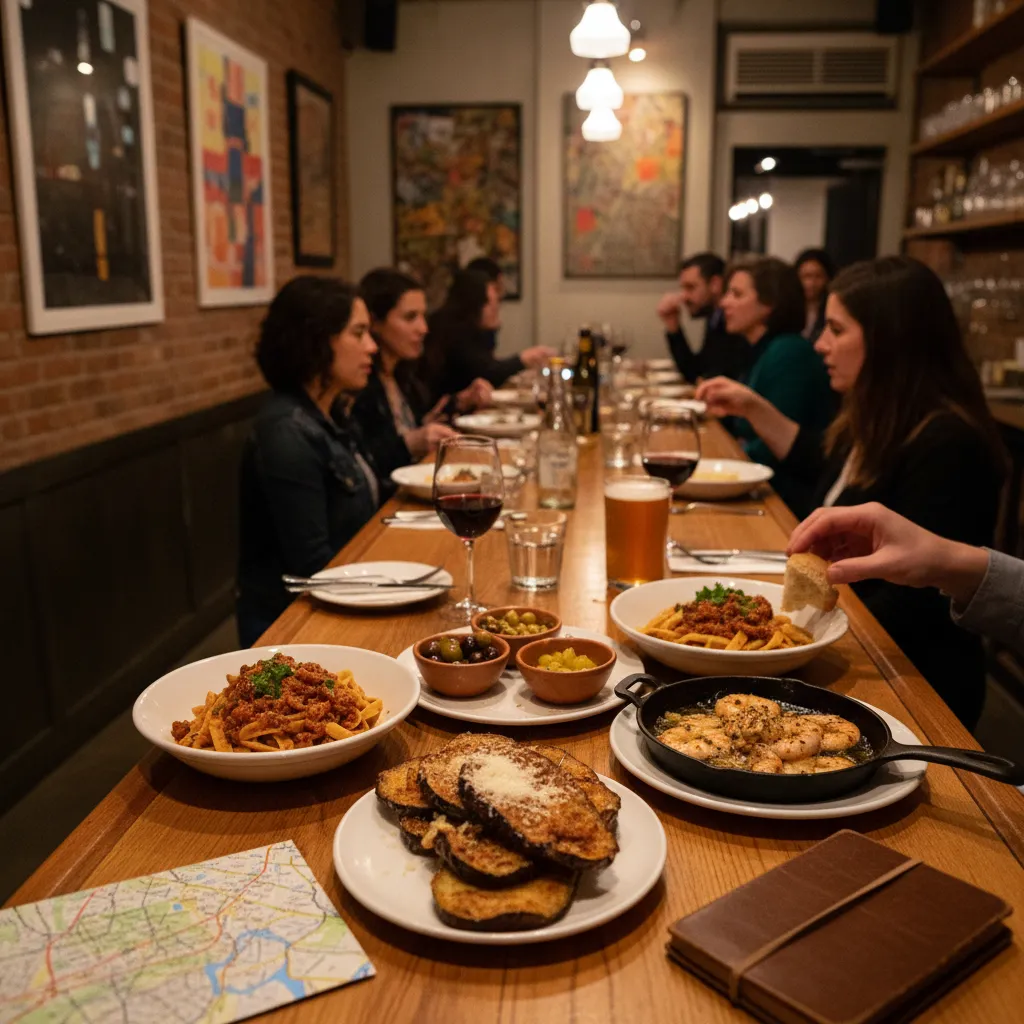 Editorial scene for Best Broadway Dinner Plans Without Tourist Traps in NYC.