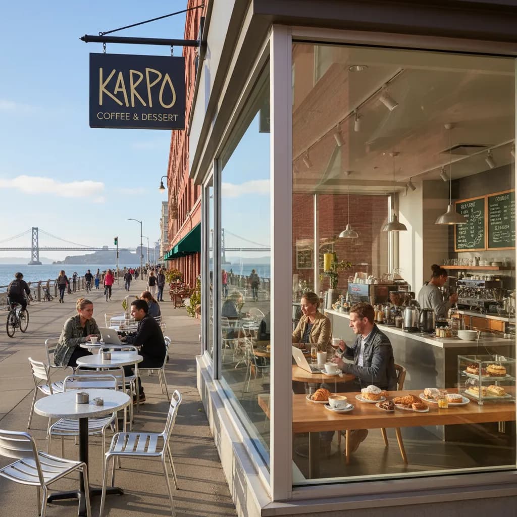 Editorial scene for Best Cafes In San Francisco For Work And Catchups in SF.
