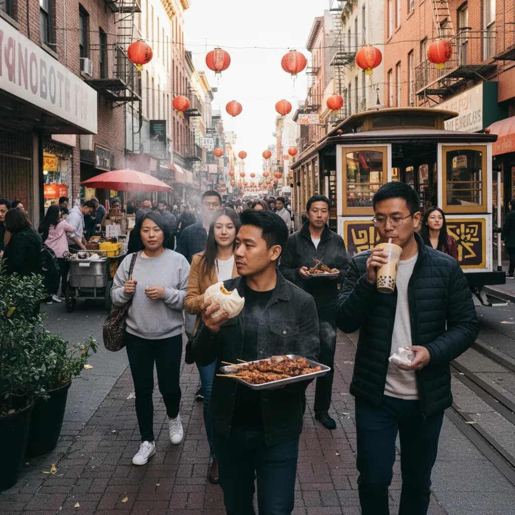 Editorial scene for Best Chinatown Food Stops For Weekend Walks in SF.