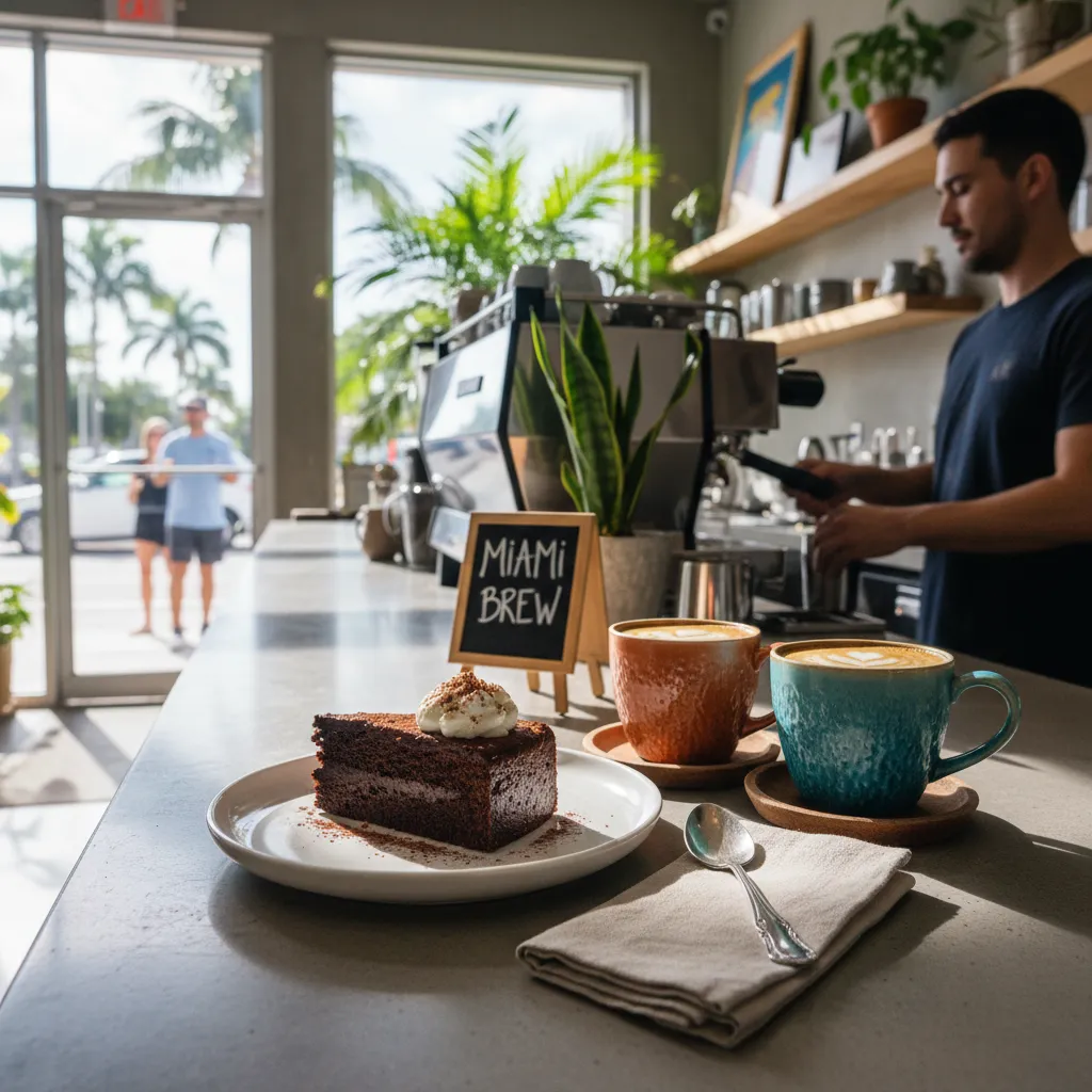 Editorial scene for Best Coffee Shops In Miami For Catchups And Dates in Miami.