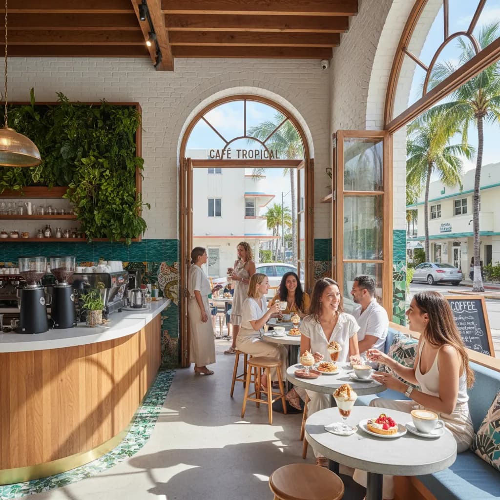 Local route detail for Best Coffee Shops In Miami For Catchups And Dates in Miami.