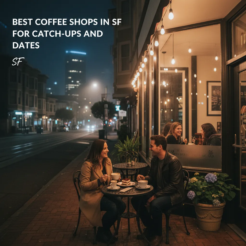 Editorial scene for Best Coffee Shops In SF For Catchups And Dates in SF.