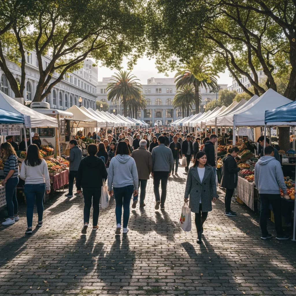 Local route detail for Best Farmers Markets In SF For Weekend Mornings in SF.