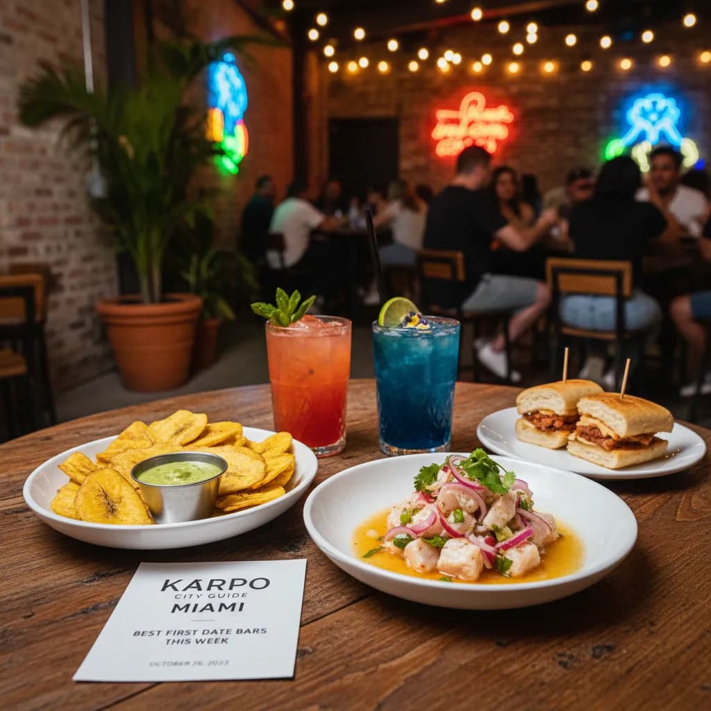 Local route detail for Best First Date Bars In Miami This Week in Miami.