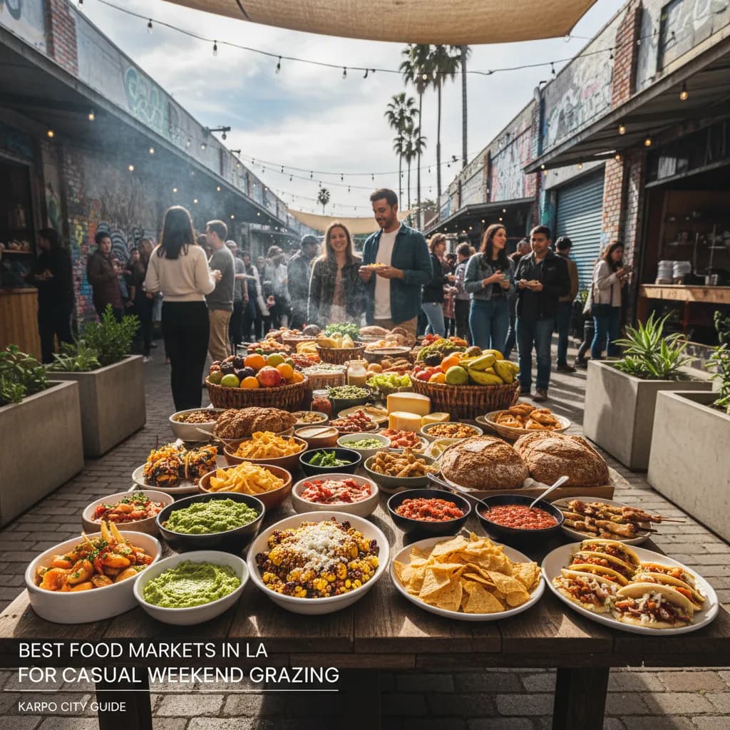 Cover image for Best Food Markets In LA For Casual Weekend Grazing in LA.