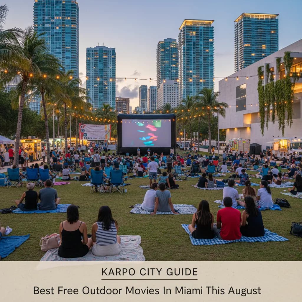 Cover image for Best Free Outdoor Movies In Miami This August in Miami.
