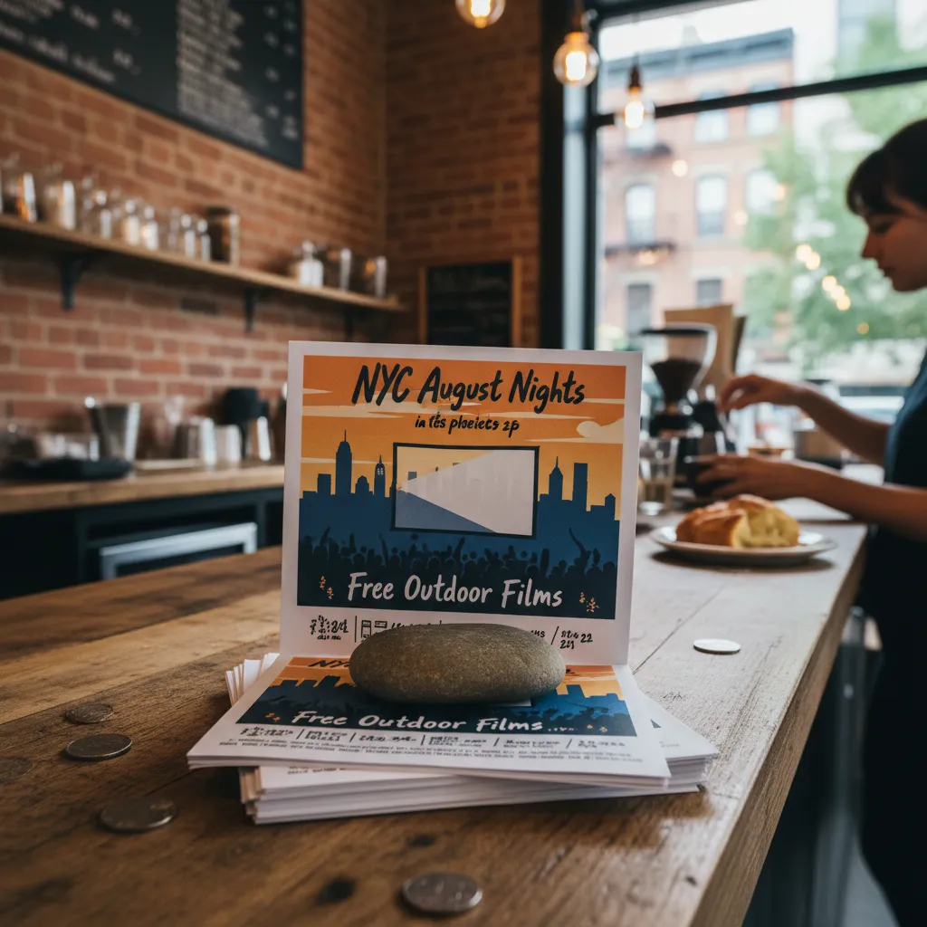 Editorial scene for Best Free Outdoor Movies In NYC This August in NYC.