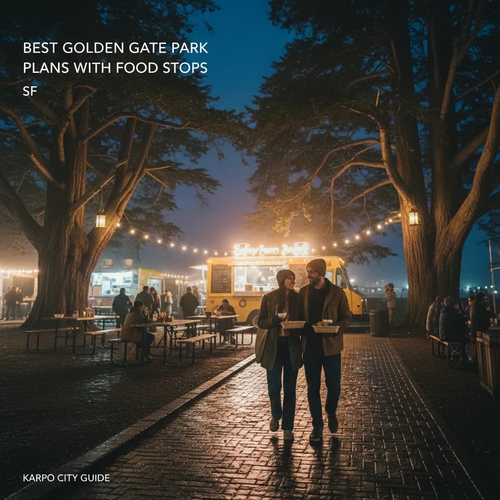 Editorial scene for Best Golden Gate Park Plans With Food Stops in SF.