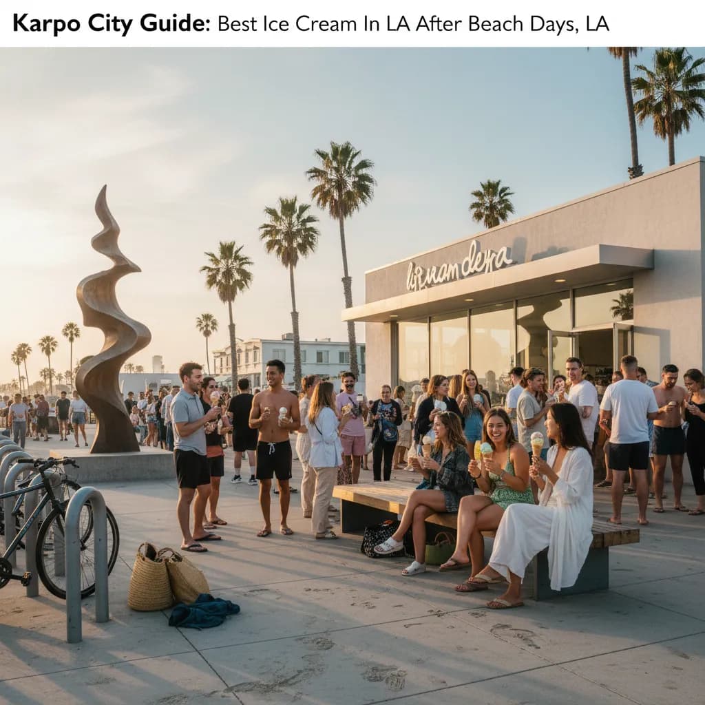 Cover image for Best Ice Cream In LA After Beach Days in LA.