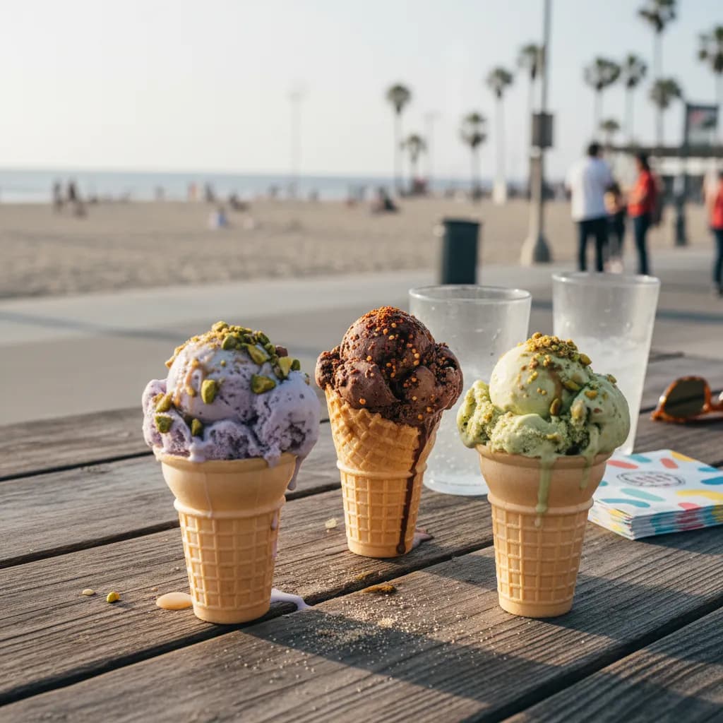 Local route detail for Best Ice Cream In LA After Beach Days in LA.