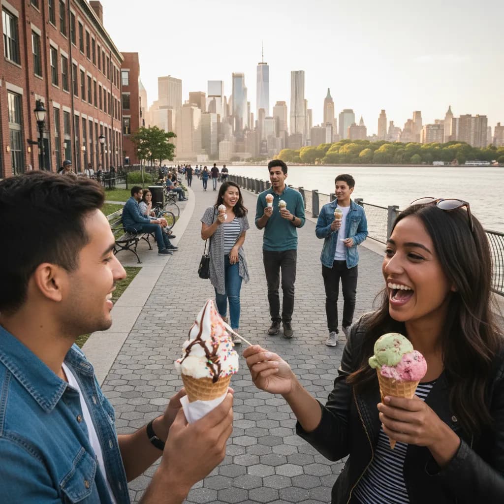 Editorial scene for Best Ice Cream In NYC After Park Days in NYC.
