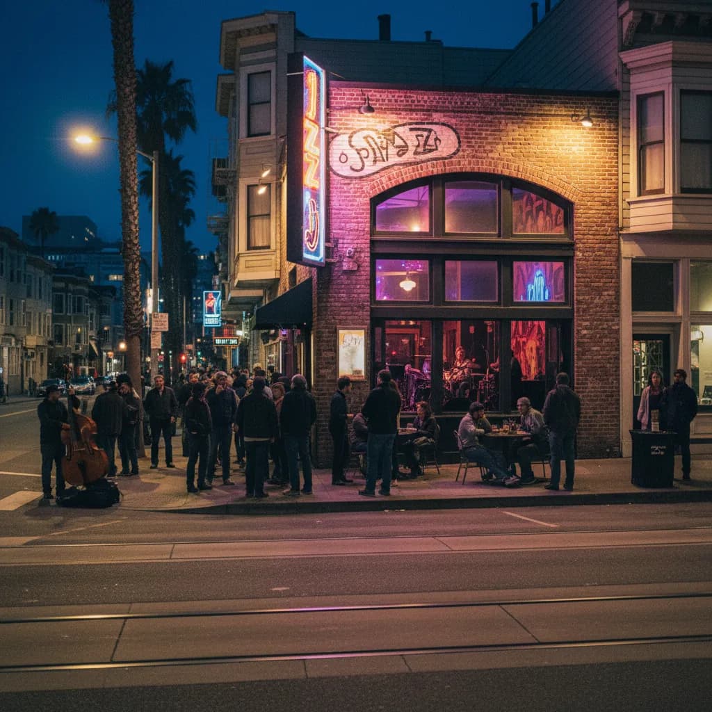Local route detail for Best Jazz Bars In SF For Low-Cover Live Music in SF.