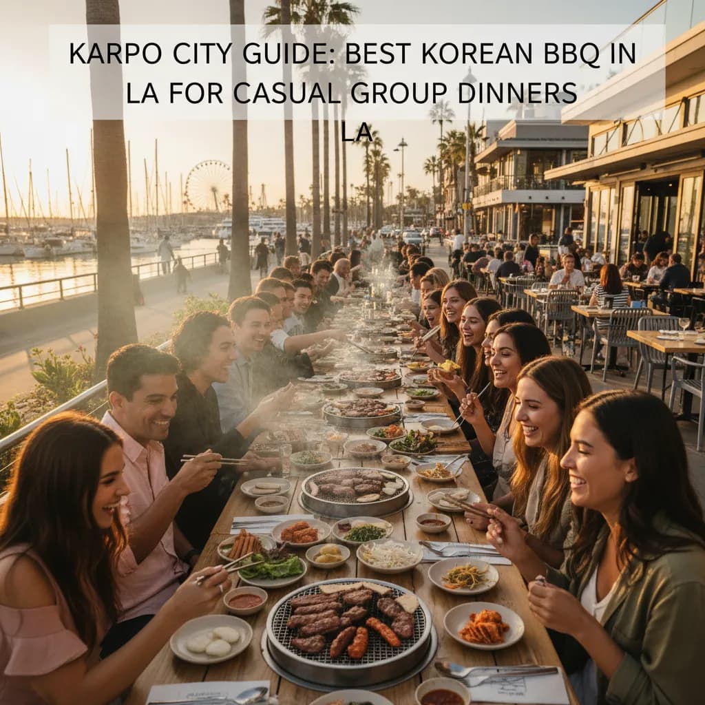Editorial scene for Best Korean BBQ In LA For Casual Group Dinners in LA.