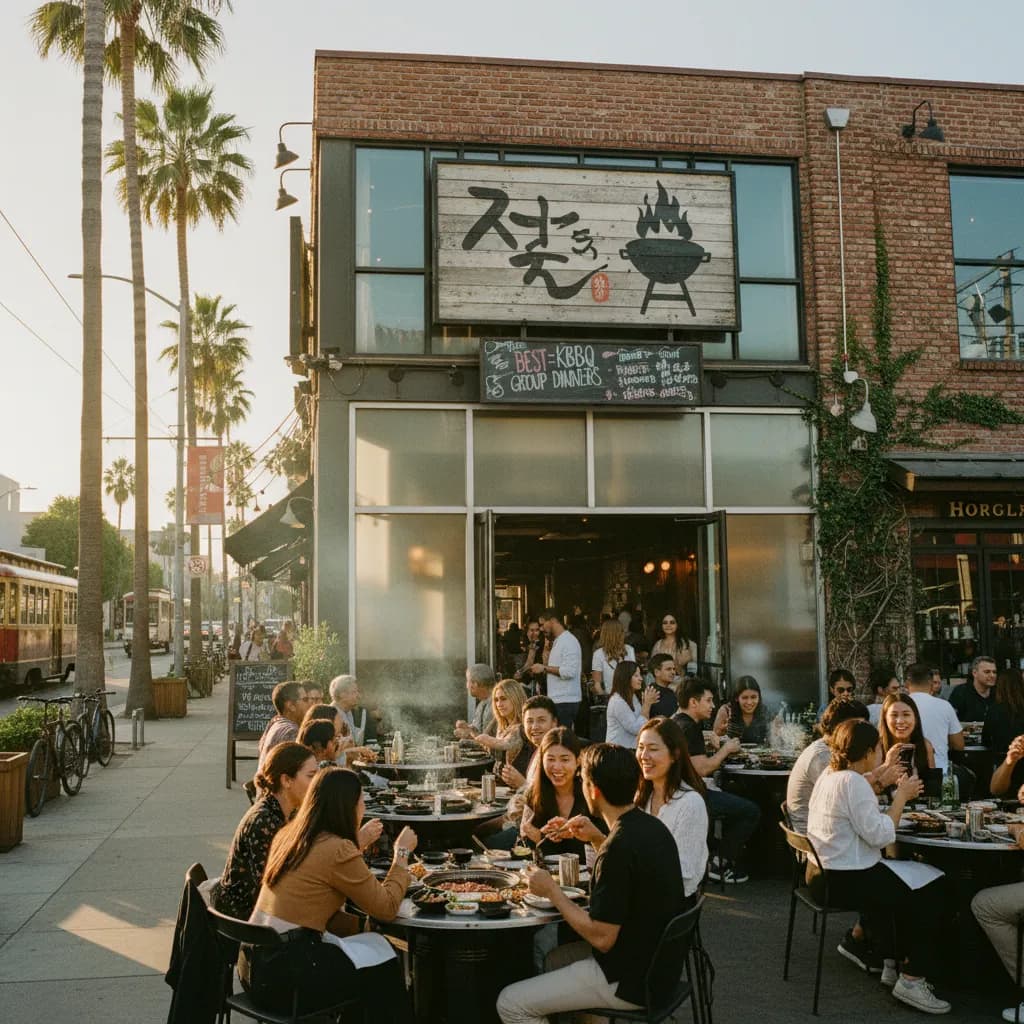 Local route detail for Best Korean BBQ In LA For Casual Group Dinners in LA.