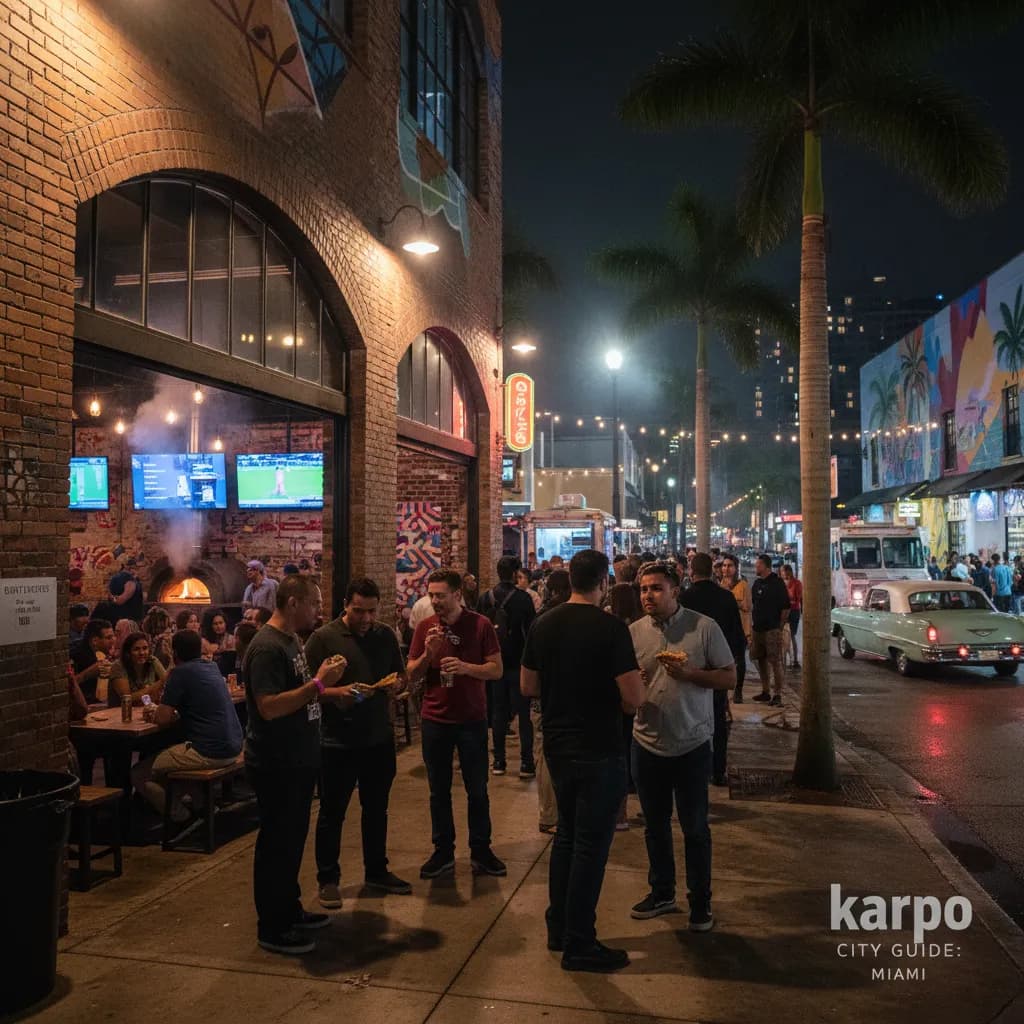 Local route detail for Best Late-Night Pizza In Miami After A Show in Miami.