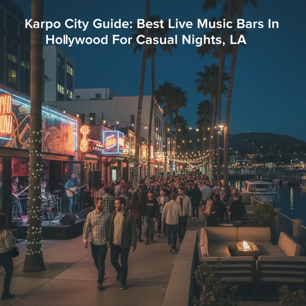 Editorial scene for Best Live Music Bars In Hollywood For Casual Nights in LA.