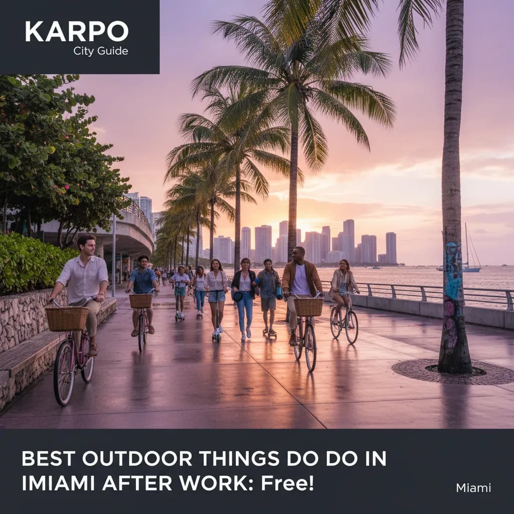 Editorial scene for Best Outdoor Things To Do In Miami After Work in Miami.